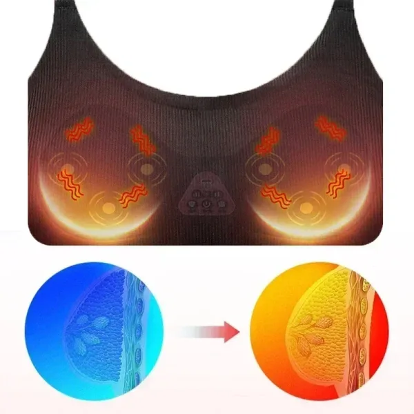 Electric Breast Massage Bra Vibration Chest Massager Breast Enhancement Instrument Bigger Chest Enlargement Breast Health Care - Image 4